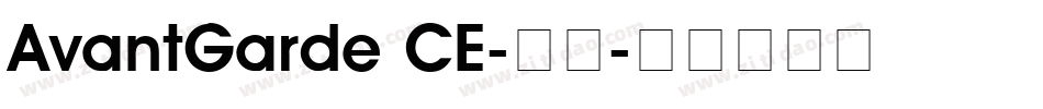 AvantGarde CE-普通字体转换